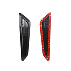 Black Bonnet Hood Vent Scoop Covers for Chevy Camaro (2016–2023)
