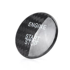 Carbon Fiber Engine Start Stop Button Sticker Cover for Mercedes E-Class