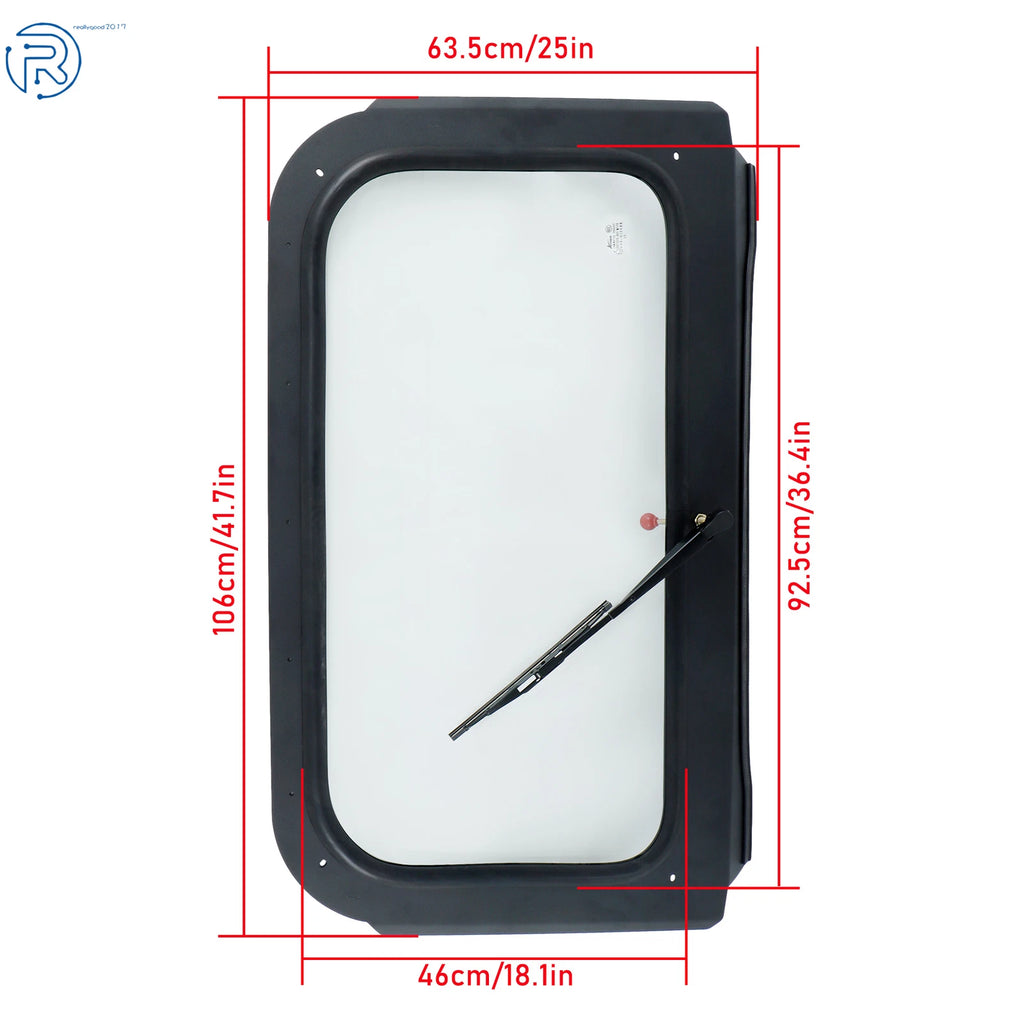 Full Glass Windshield with Wiper for Polaris RZR 570 (2008-2014)