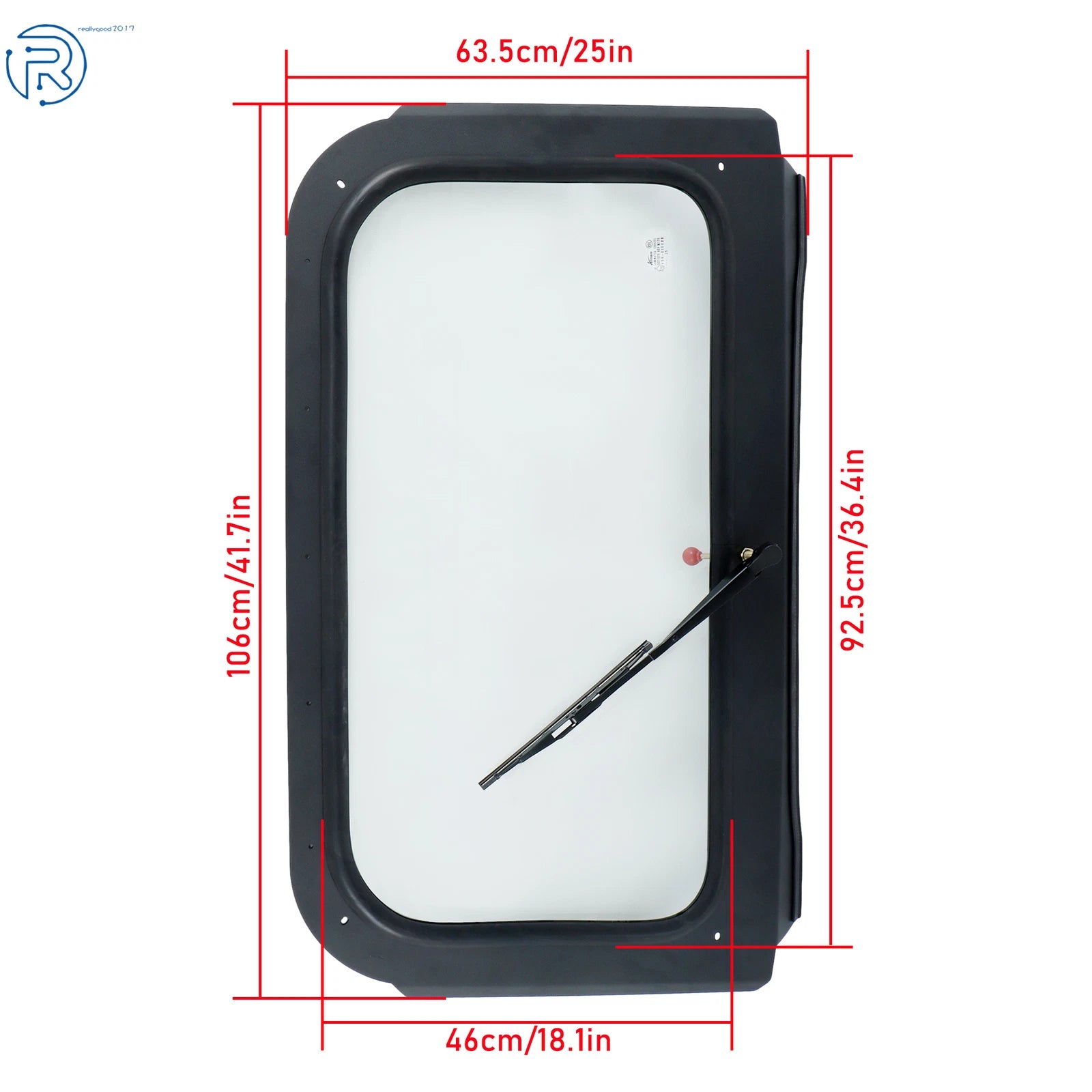 Full Glass Windshield with Wiper for Polaris RZR 570 (2008-2014)