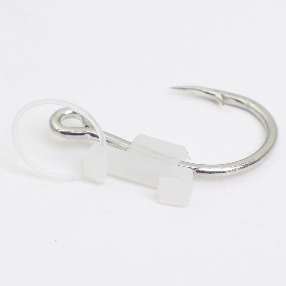 Set of 10 Luminous Glow Fishing Hooks for Live Shrimp Usage