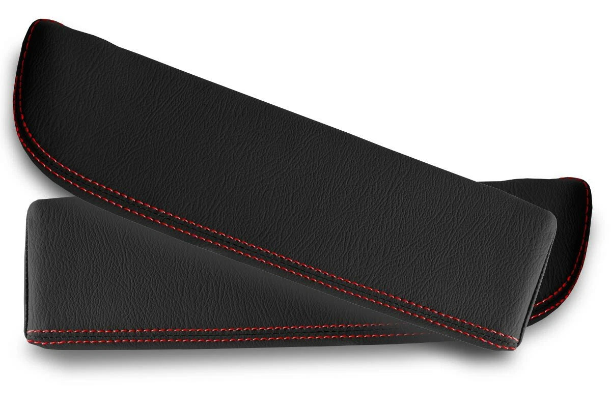 Armrest Door Panel Cover for Lincoln Town Car (1998–2002) Red Stitch