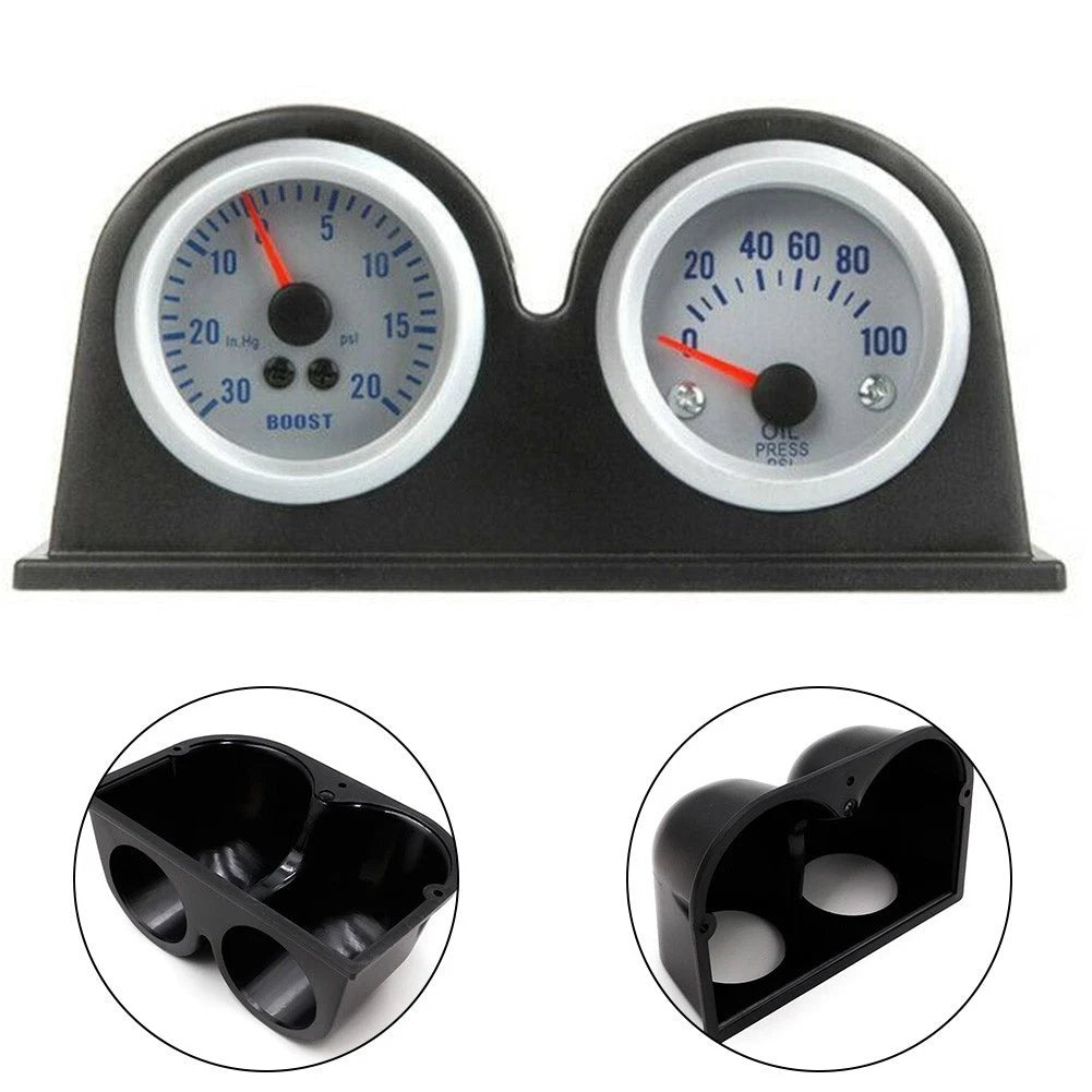 2 Inch Gauge Pod Holder for Cars (Fits Standard 52mm Gauges)