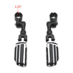 2X 3" Foot Pegs for Harley Touring (1.25" Male Mounting)