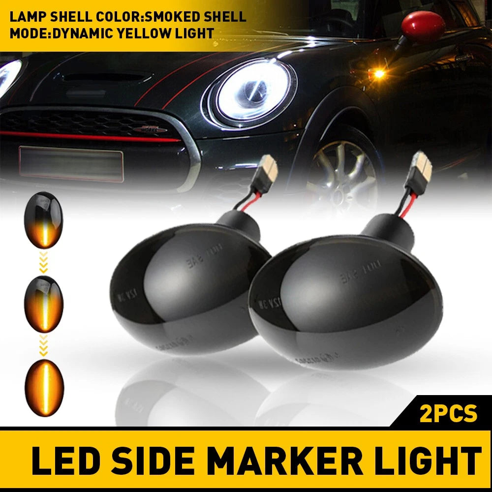 2X LED Side Marker Lights for MINI Cooper (2007–2015)