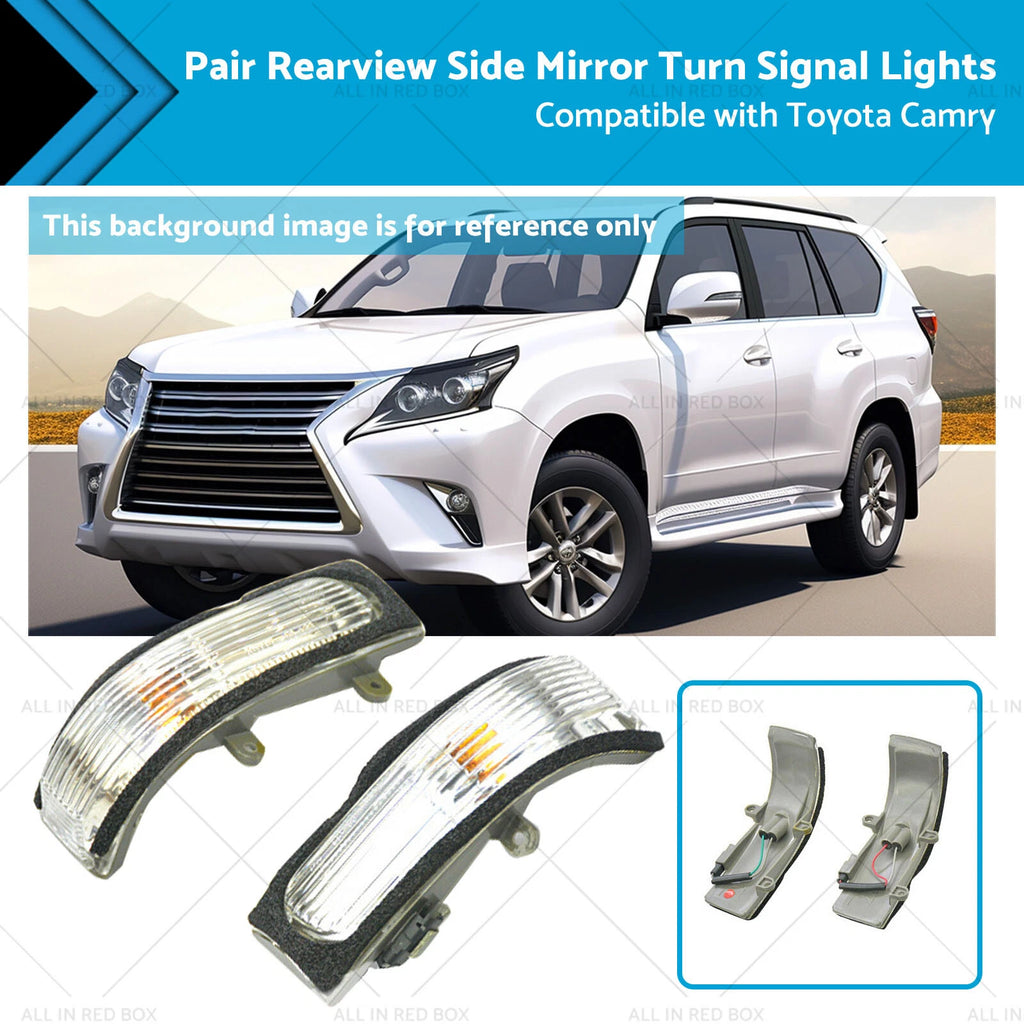 2X Side Mirror Turn Signal Light for Toyota Camry Aurion (2006–2011)
