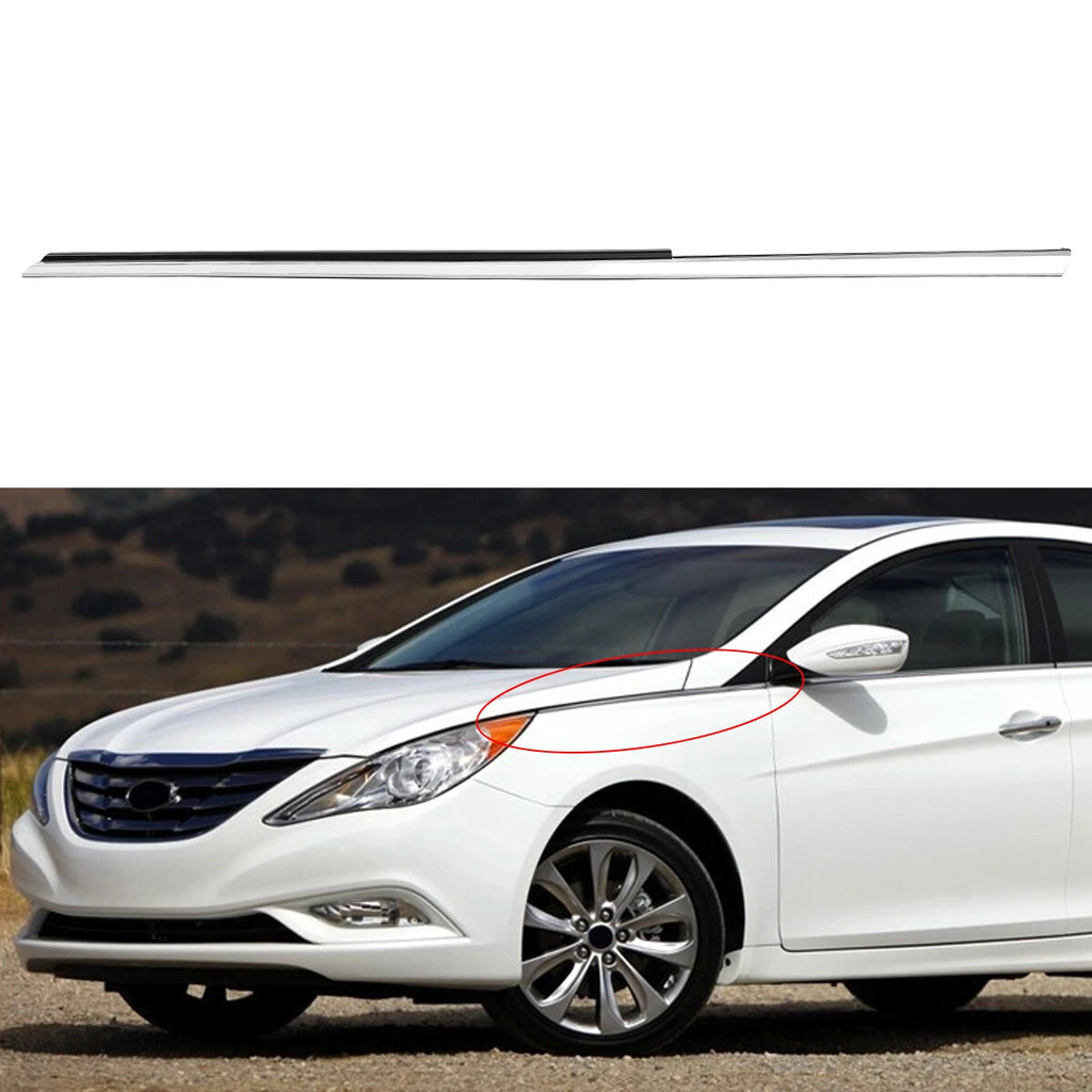 Fender Garnish Chrome Molding Trim for Hyundai Sonata (2011–2014)