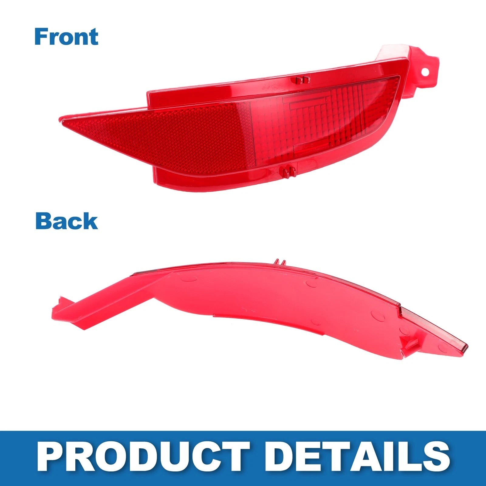 1pc Rear Right Bumper Tail Light Shell for Ford Fiesta (2009–2015) ABS