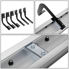 Set of 2 Rectangular Steel Running Boards for Nissan Titan (2004–2024)