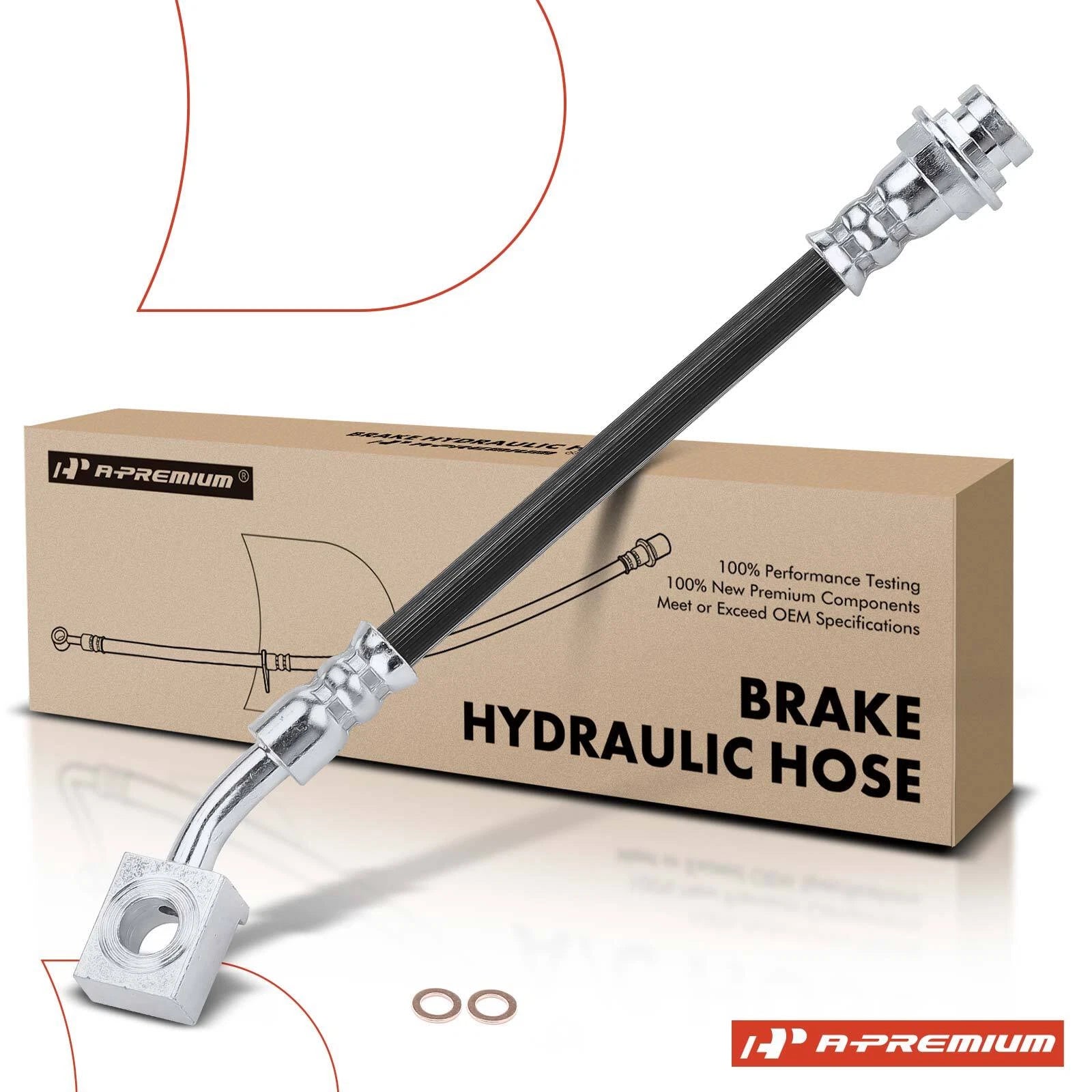 Rear Right Outer Brake Hydraulic Hose for Chevrolet Cobalt HHR (2005–2010)