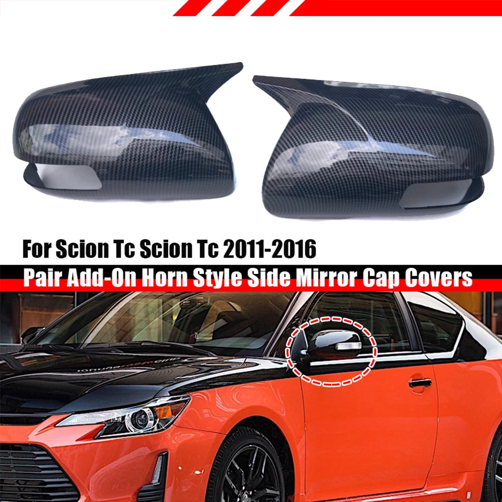 Carbon Look Side Mirror Cap Cover for Scion TC (2011–2016)