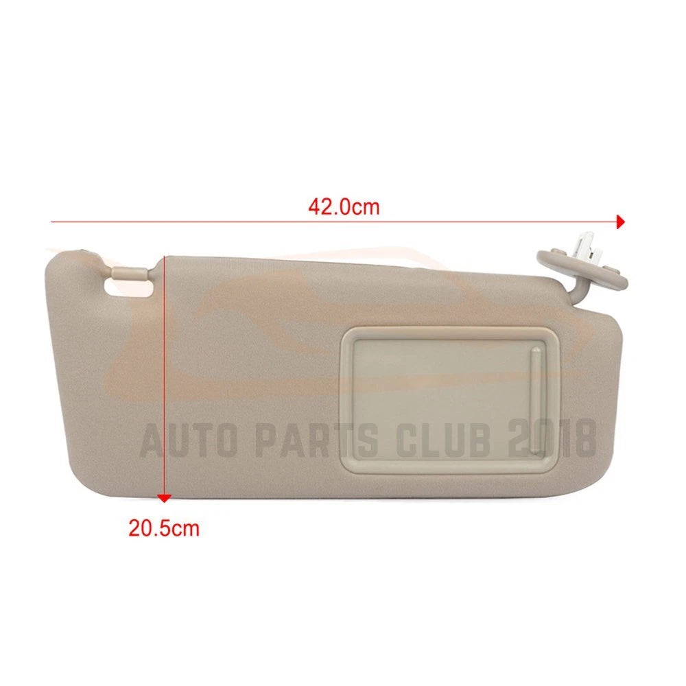 Sun Visor for 2009-2016 Toyota Venza (Tan Beige Ivory, Right, Sunroof)