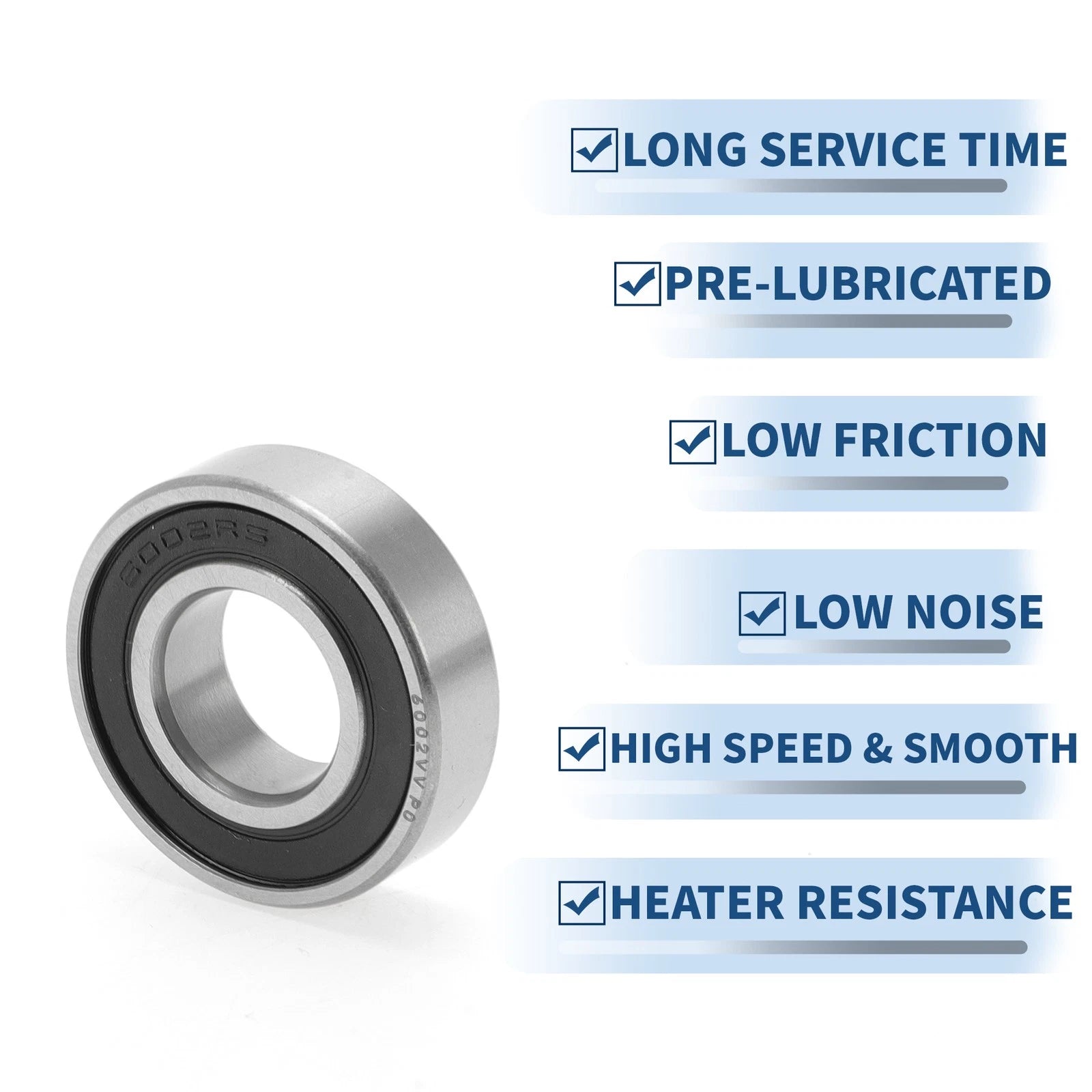 6002VV Deep Groove Ball Bearing for Scooter Skateboard Wheel (P0 15x32x9mm)