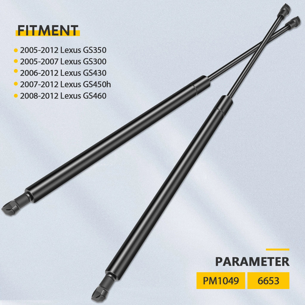 2X Hood Lift Supports for Lexus GS300 GS350 GS430 GS450h GS460