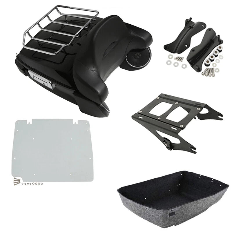 Trunk Pad Light Rack Speakers Mount Plate for Harley Road Glide (2014–2026)