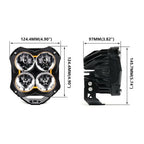 2X 5" Spot Beam Cube Light Kit for Universal Applications (LED)