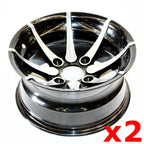 Pair 12" Alloy Wheel Rim for Quad Dirt Bike ATV UTV (25X8-12)