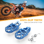 CNC Wide Foot Pegs for Husqvarna TC85 TE250i TE300i FE350 (2017–2023)