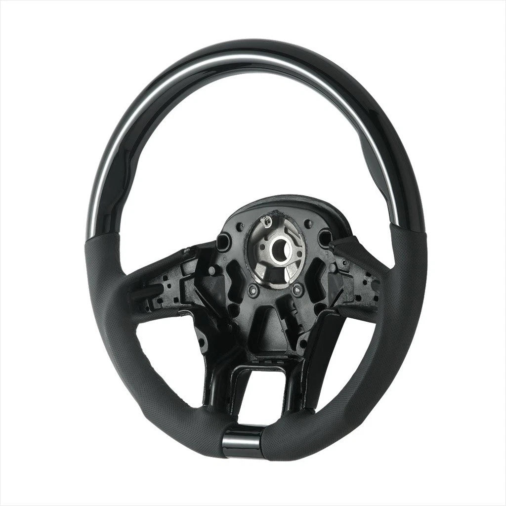 Steering Wheel Replacement for Kenworth T680 (2013–2021) Leather and Wood