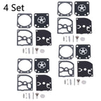 Set of 4 Carburetor Rebuild Kits for ZAMA RB-129 C1M-W26A C1M-W26B C1M-W26C