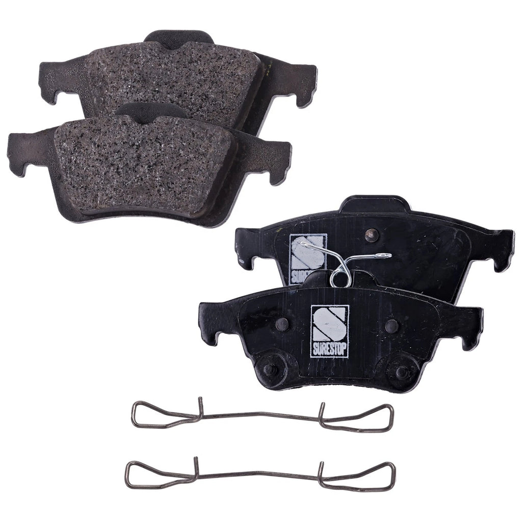 Rear Brake Disc Rotors and Pads Kit for Ford Focus (2012–2018)