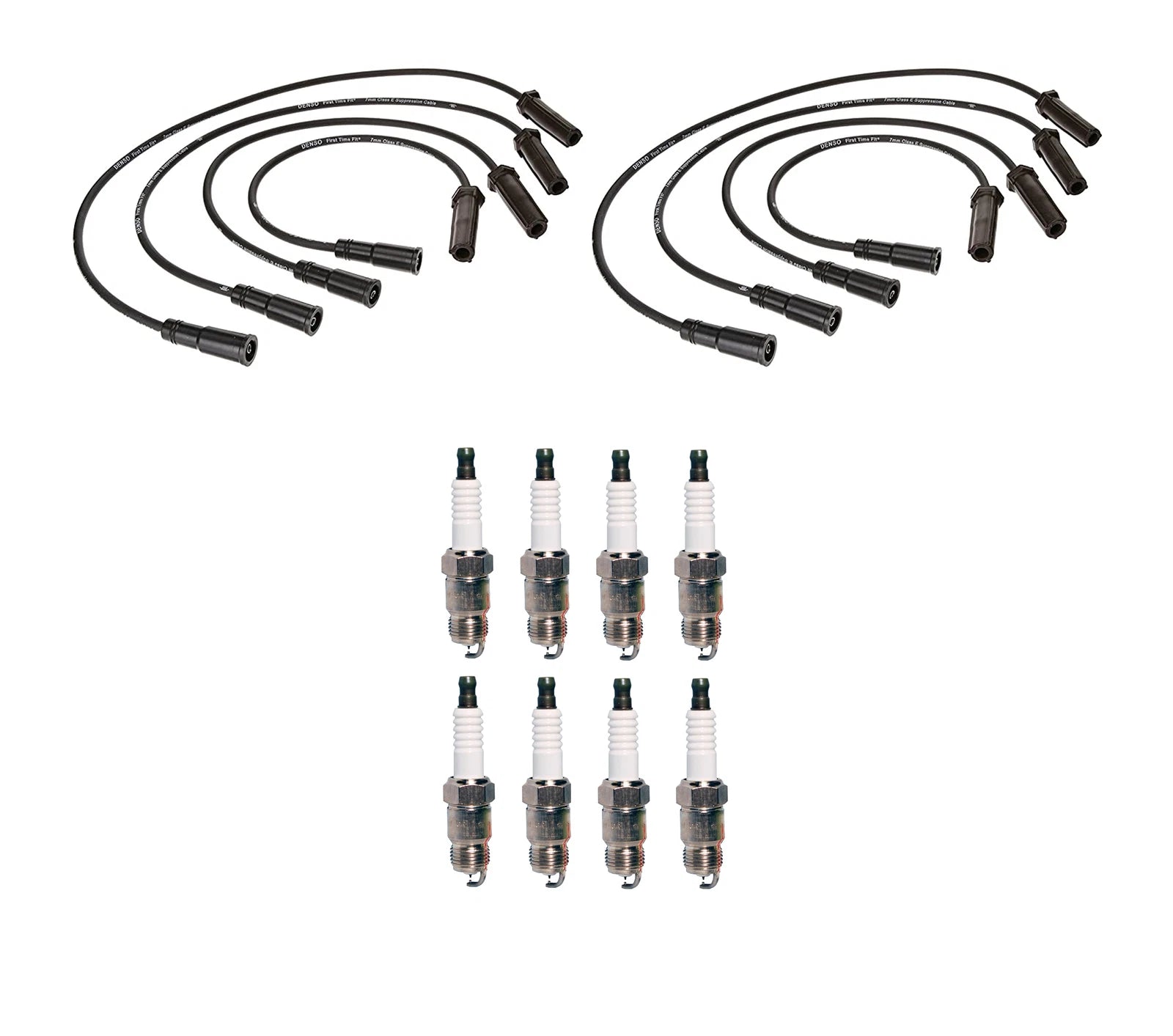 Denso Wire Set & 8 Iridium TT Spark Plugs for Chevy GMC 7.4 V8 (1996–2002)