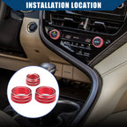 Set of 1 AC and Rear View Mirror Switch Knob Cover for Toyota Camry XV70