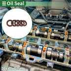 Oil Seal FKM Rubber 30x45x8mm for Various Models (5 Pcs)