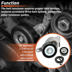 Drive Belt Tensioner Kit for Suzuki Grand Vitara (2009–2013) 2.4L L4 1754054L00