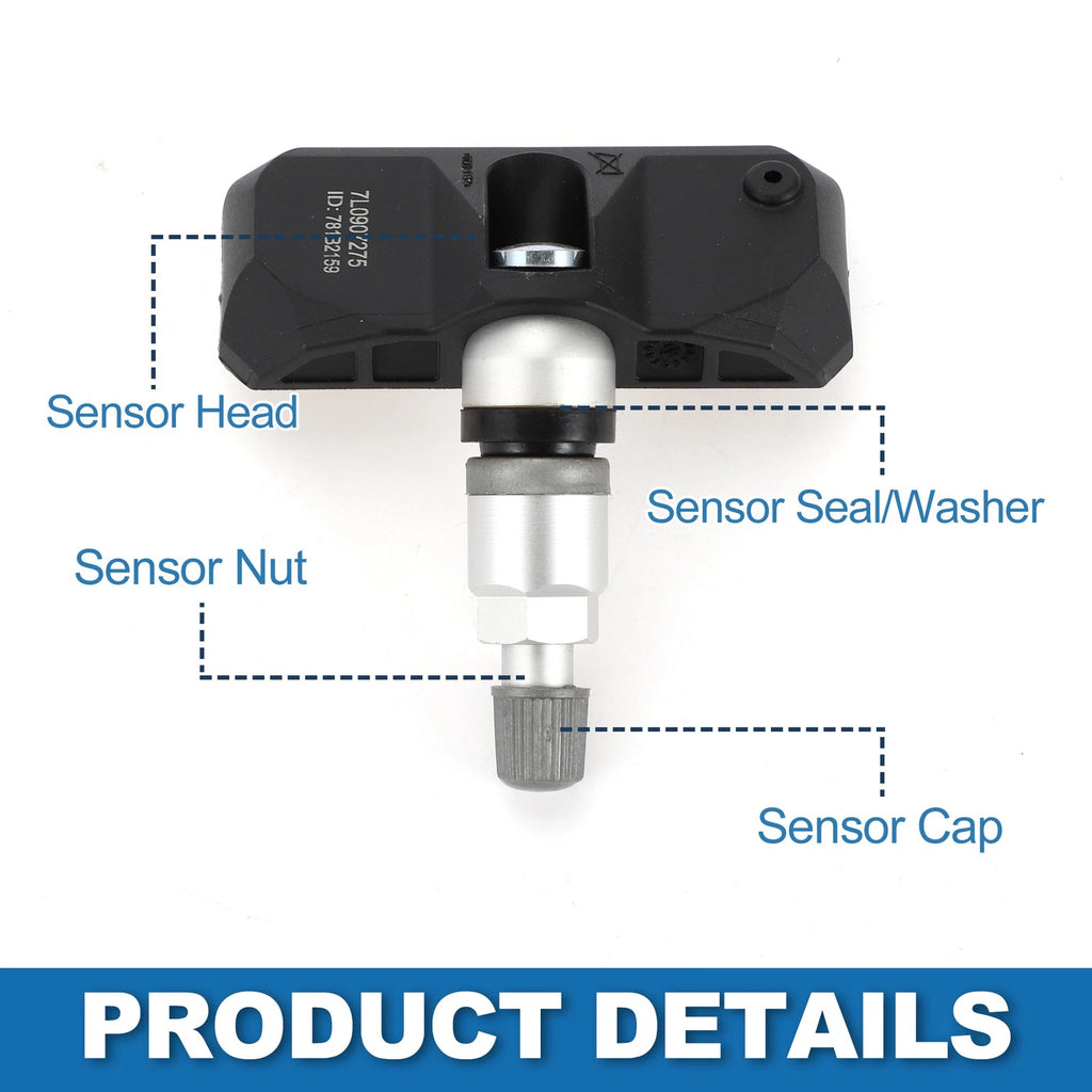 Tire Pressure Sensor 433MHz for Volkswagen Touareg (2004–2007) No.7L0907275