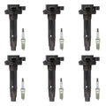 Set of 6 Ignition Coils & NGK Platinum Spark Plugs for F-150