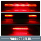 High Mount Stop Light for Nissan (26590-EA800) Chrome Tone Housing Red Lens