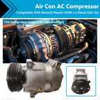 Air Conditioning Compressor for Renault Master MWB 2.5 Diesel (G90.750)
