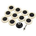 Set of 4 Round Wool Felt Polishing Wheel Pads for Grinders