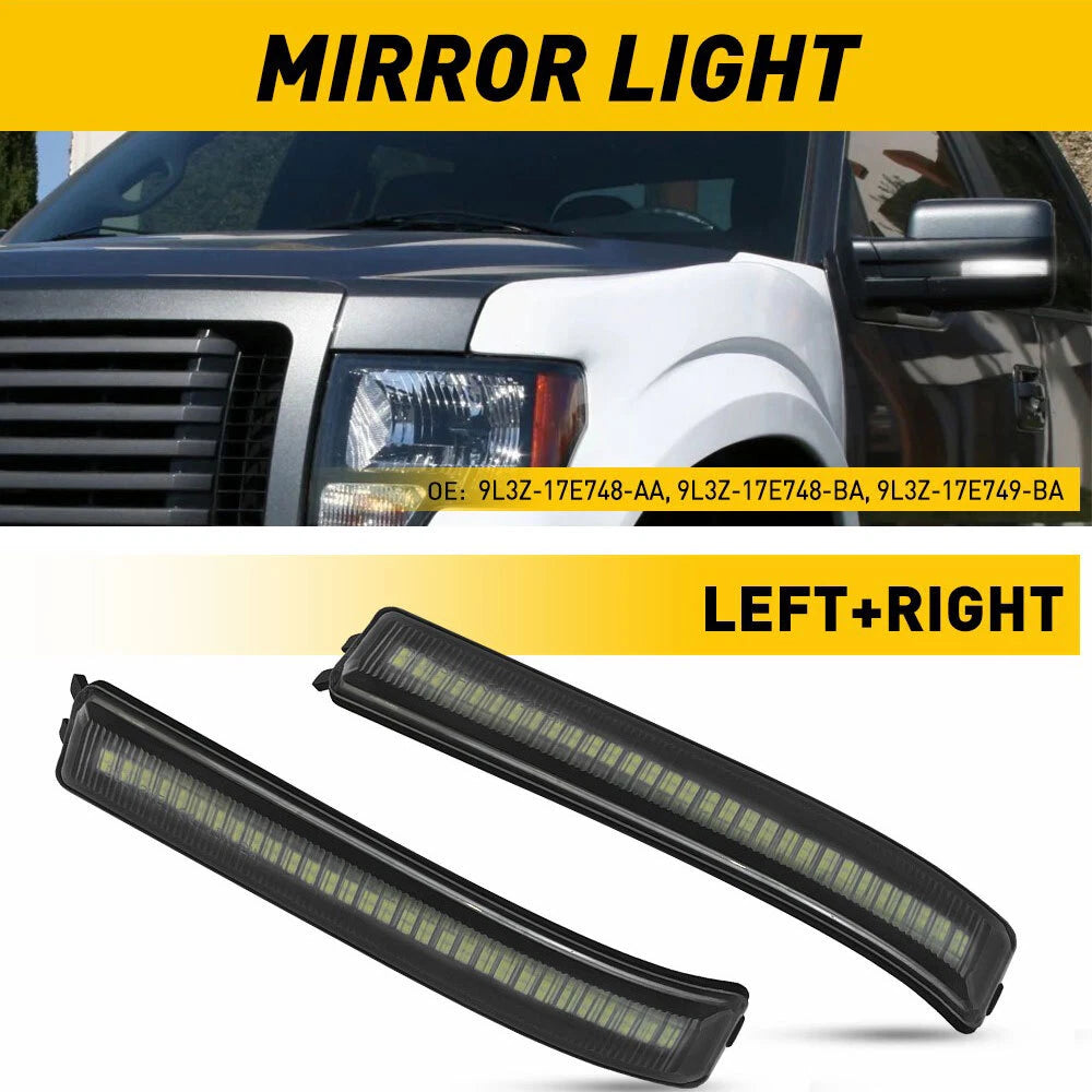 2X LED Mirror Lights for Ford F150 SVT Raptor (2009–2014)