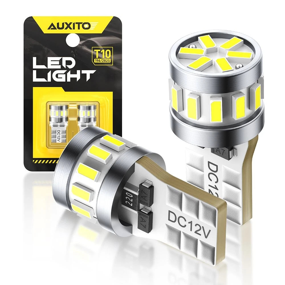 T10 168 2825 LED License Plate Light Bulbs for Chevrolet Ford (6500K)