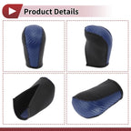 1Pc Gear Shift Knob Cover for Subaru Forester (2006–2012) Blue Faux Leather