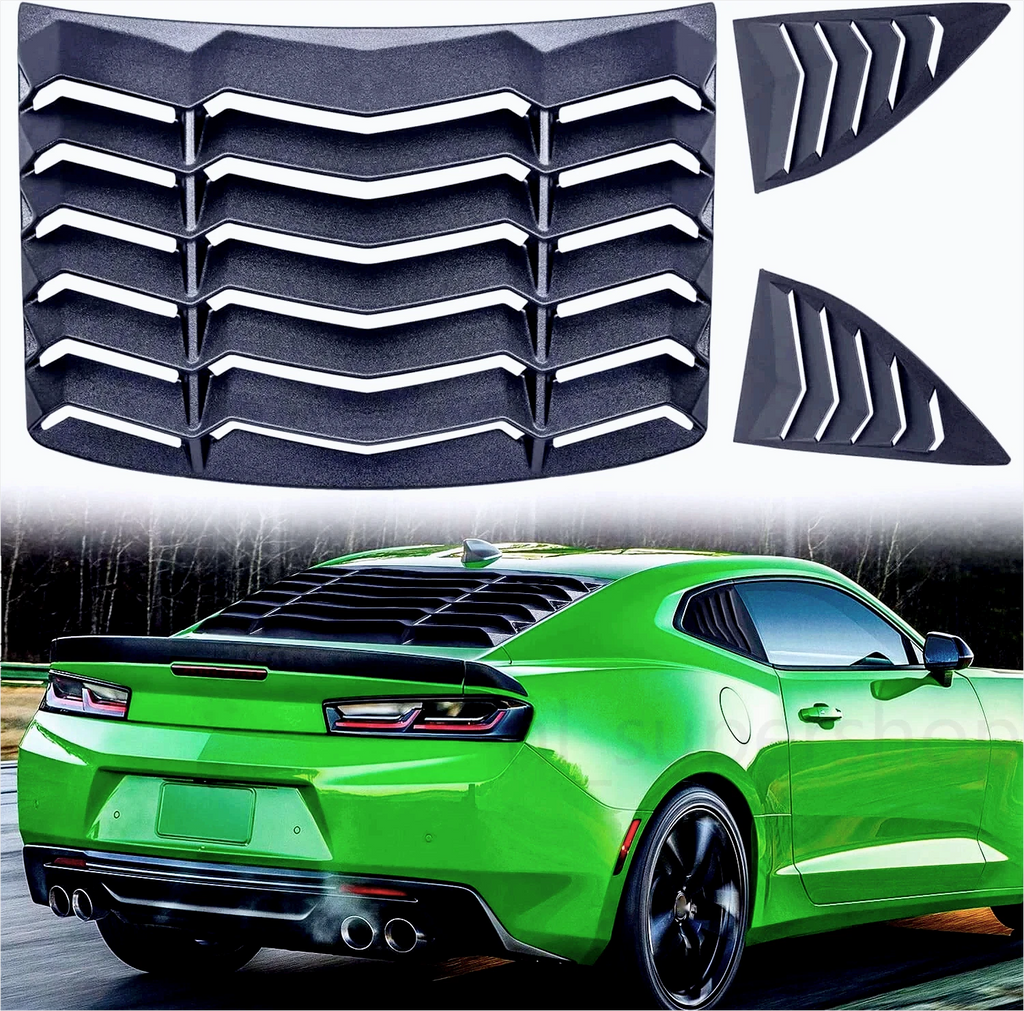 Rear + Side Window Louvers for Chevy Camaro (2010–2015)