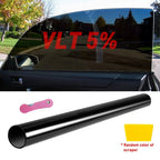 10 Feet Window Tint Roll 5% VLT Super Dark Black Film for Car Home