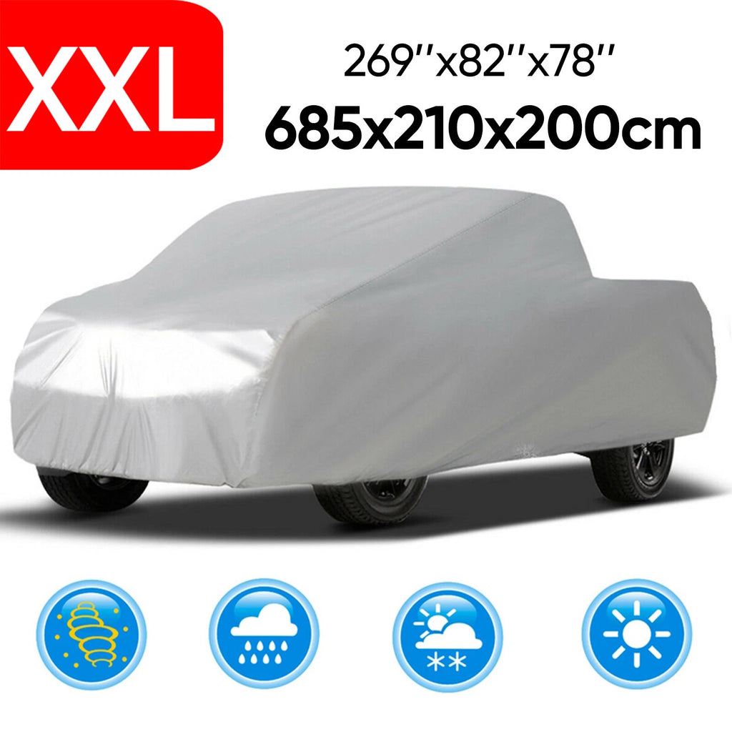 Car Cover for Pickup Truck (Outdoor, Breathable, Waterproof, UV Protector)