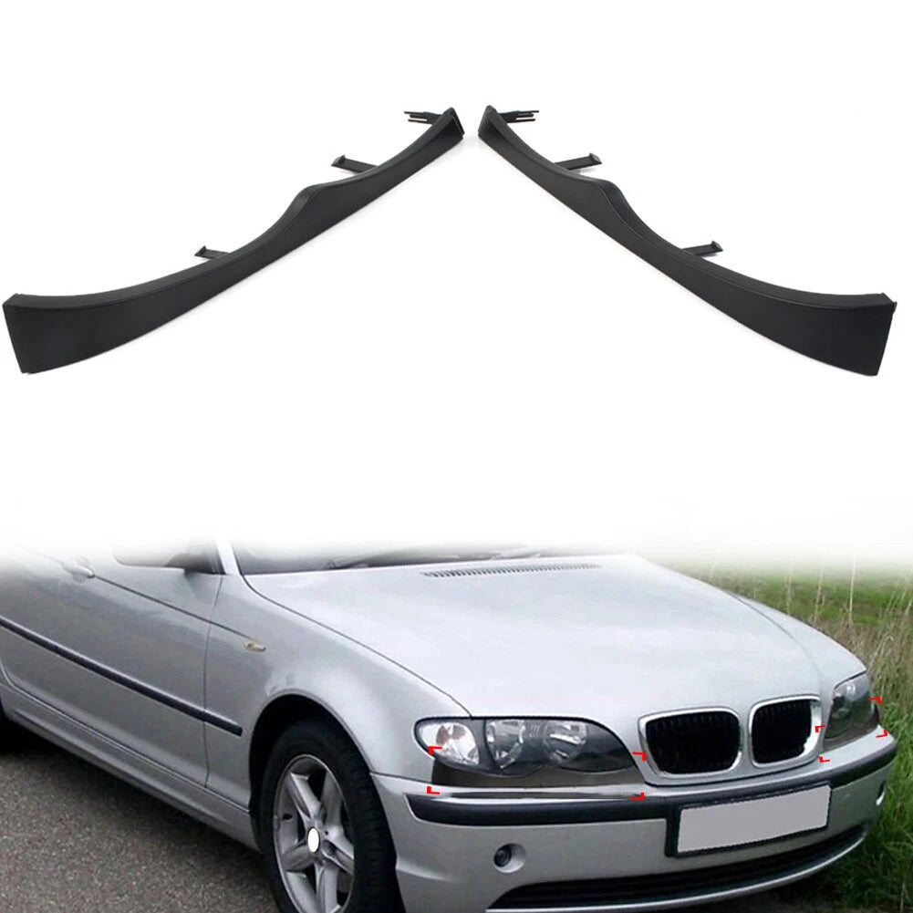 2X Front Under Headlight Molding Cover Trim for BMW 3 Series E46 (1998–2005)