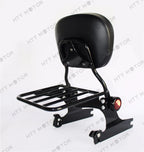 Detachable Backrest Sissy Bar Luggage Rack for Harley FL Softail (2006–2017)