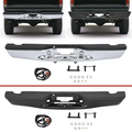 Chrome Rear Step Bumper Assembly for Ford F150 Flareside (1997–2003)