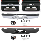 Chrome Rear Step Bumper Assembly for Ford F150 Flareside (1997–2003)