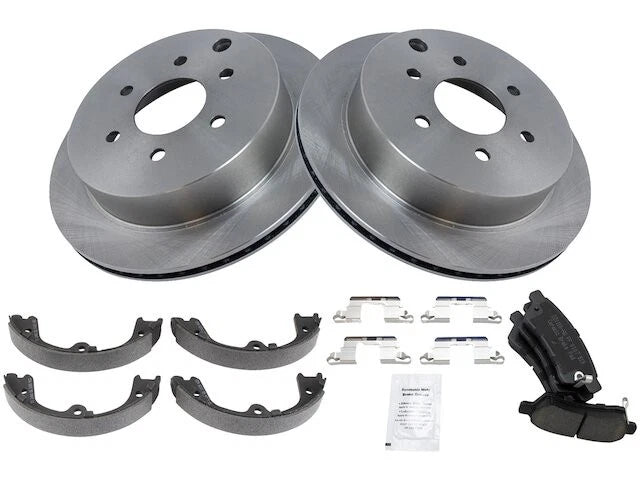 Rear Brake Pad Rotor and Parking Brake Kit for Suzuki Equator (2009–2012) HZ726PN