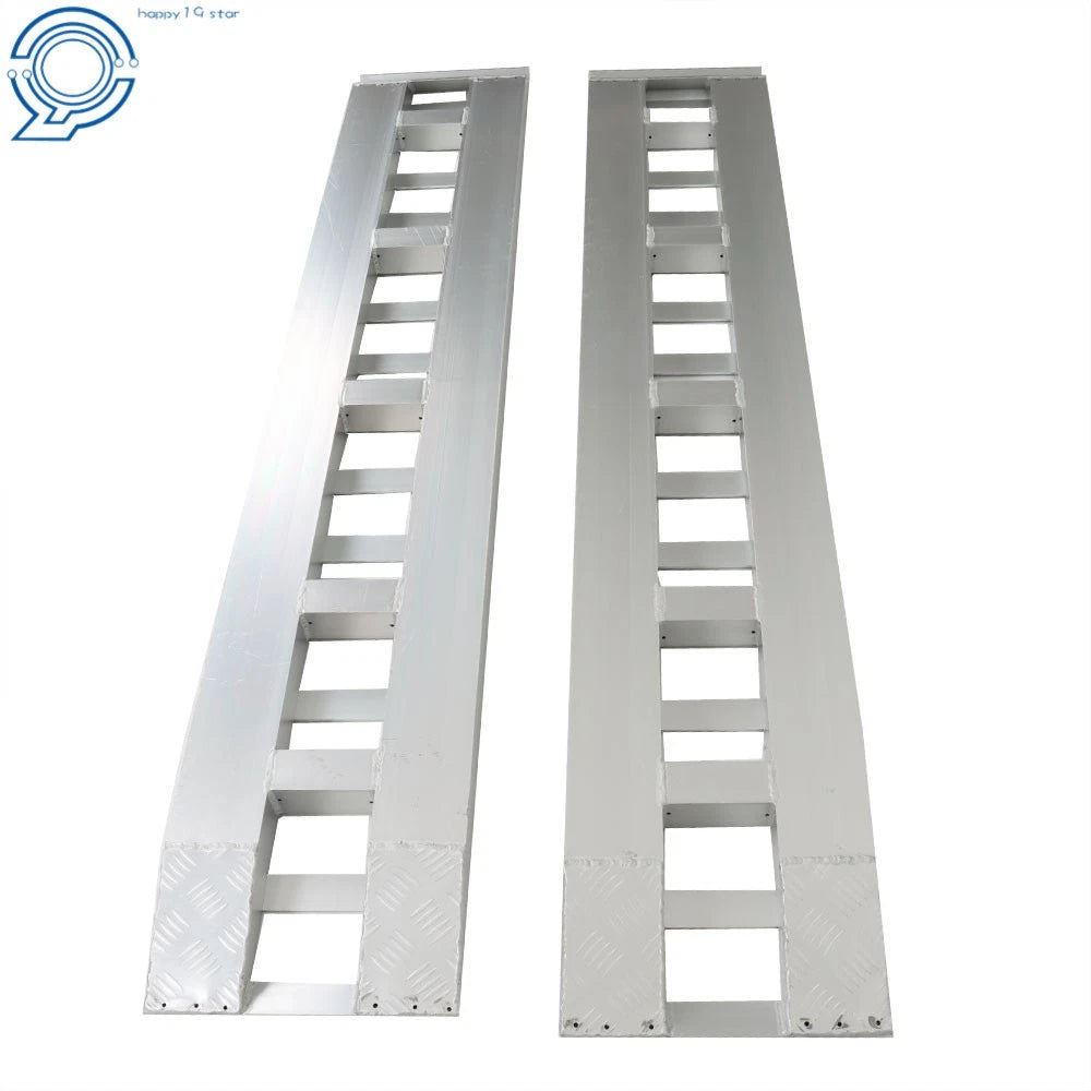 Set of 2 Aluminum Trailer Ramps for Car Truck (Heavy-Duty, 6000 lbs)