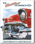 Vintage Replica Tin Metal Sign for Chevy Bel Air (1950–1975)
