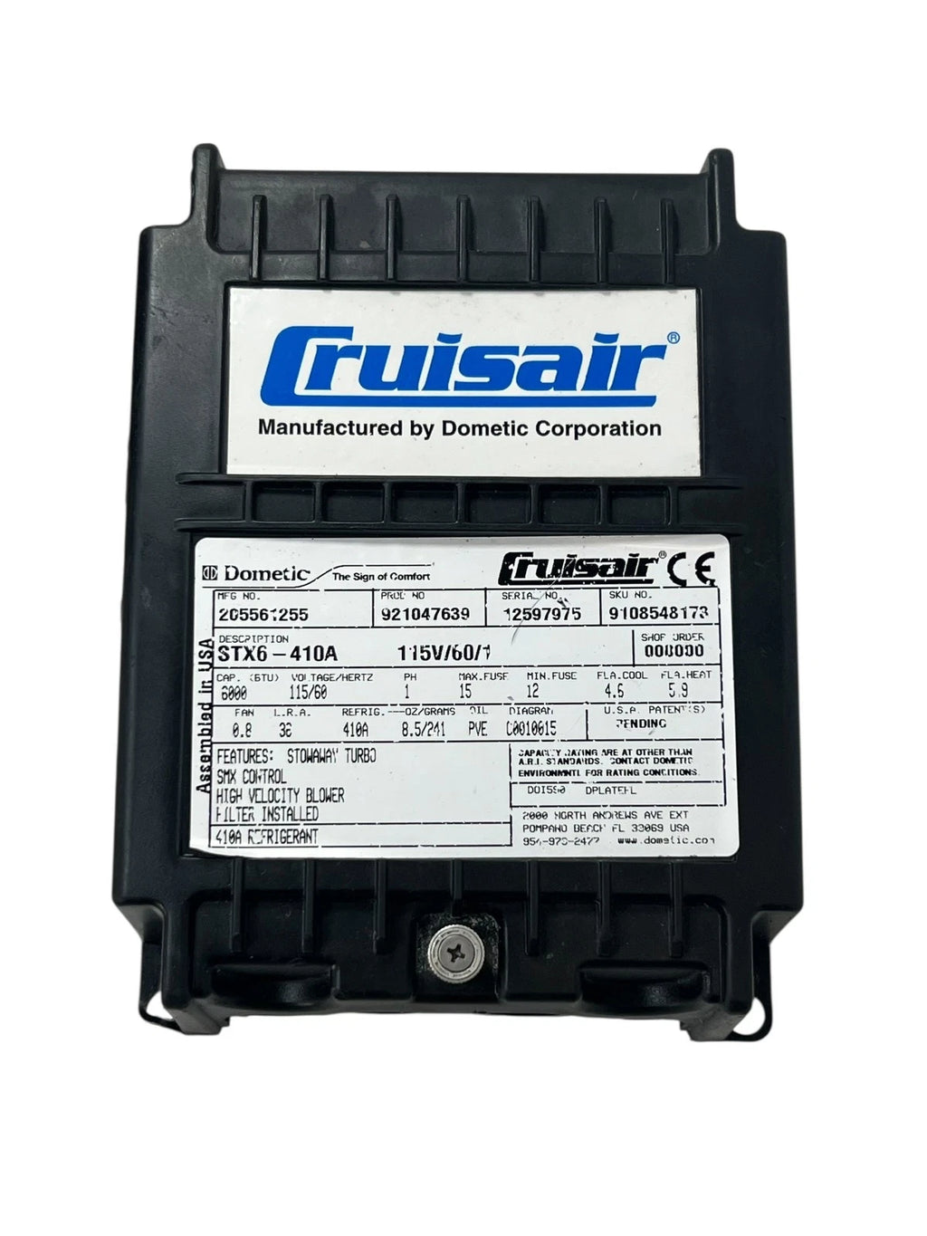 Control Board & Blower for Cruisair STX6-410A (Parts Only)