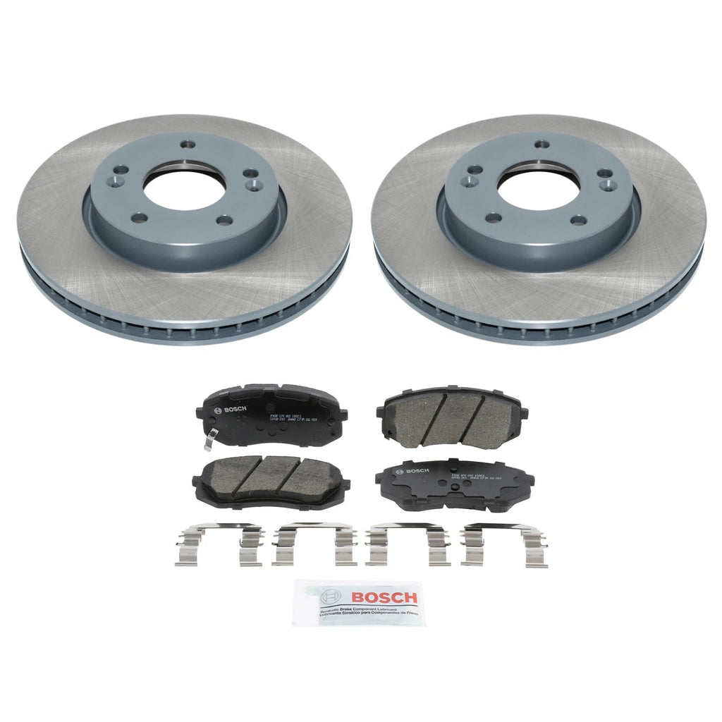 DuraGo Front Rotors & Bosch QuietCast Ceramic Brake Pads for Tucson (2010–2015)