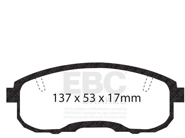 Set of 4 Front Brake Pads for Suzuki SX4 (2007–2013) KZ691GV